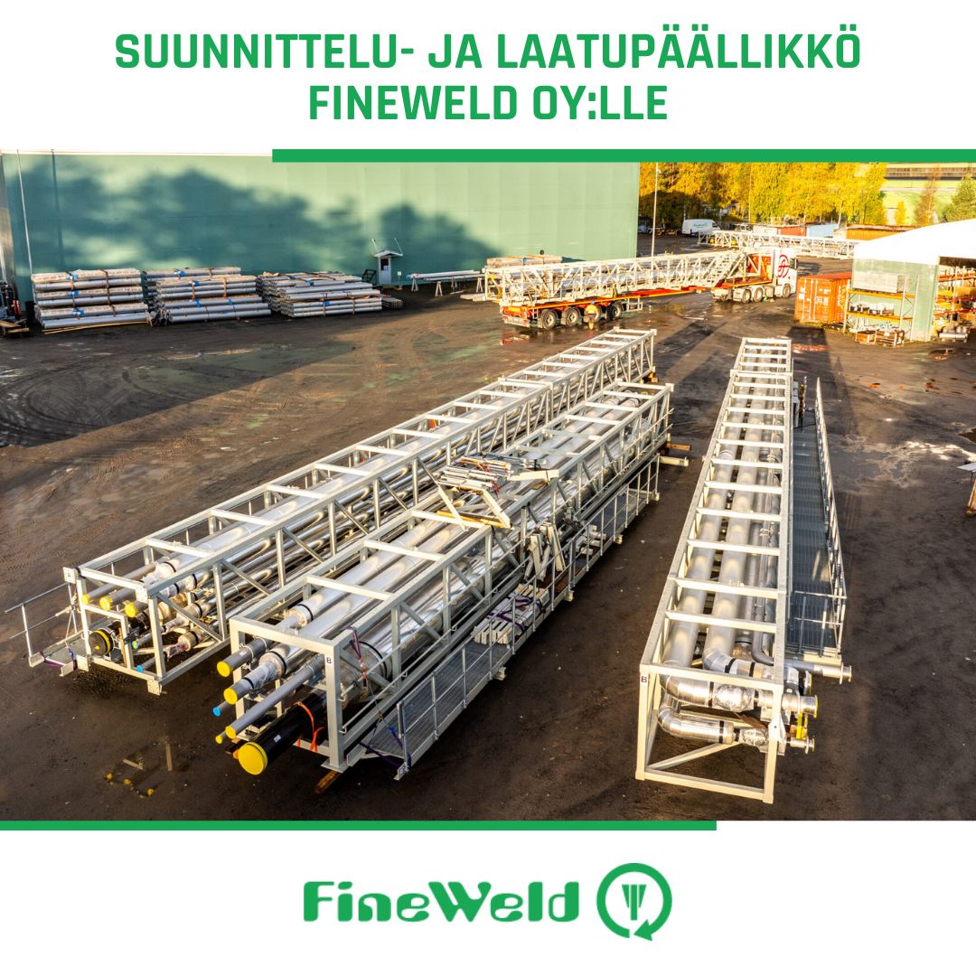 SUUNNITTELU- ja LAATUPÄÄLLIKKÖ Fineweld Oy:lle